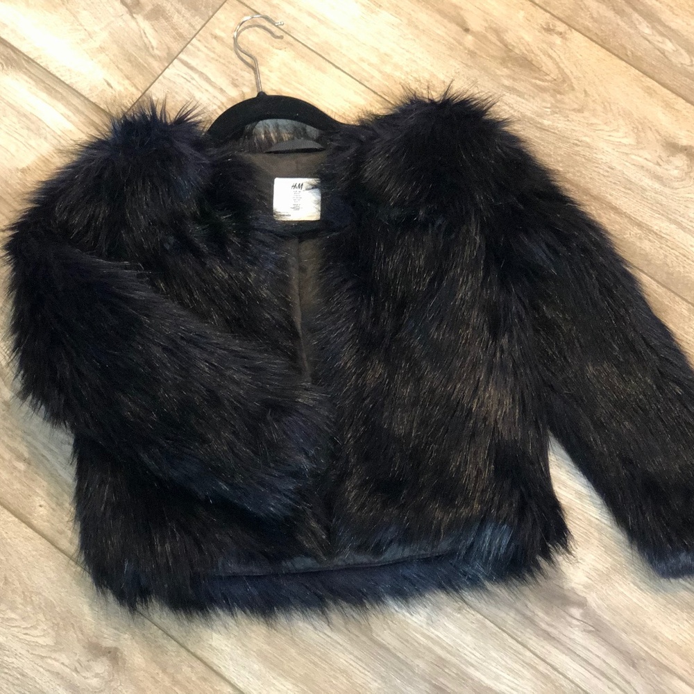 Kids fur jacket